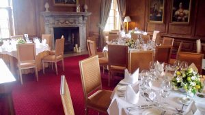 Private dining room set for dinner - Hintlesham Hall Hotel, Ipswich
