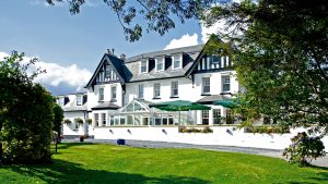 The hotel and the patio area - Ilsington Country House Hotel & Spa, Dartmoor