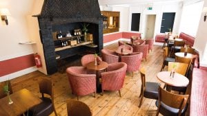 Cosy seating in the bar - Maids Head hotel, Norwich