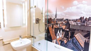 Bathroom of a single room - Maids Head hotel, Norwich