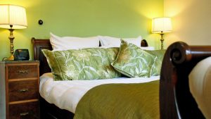 Sleigh bed in a Classic Double room - The Morritt Hotel & Garage Spa, Co. Durham