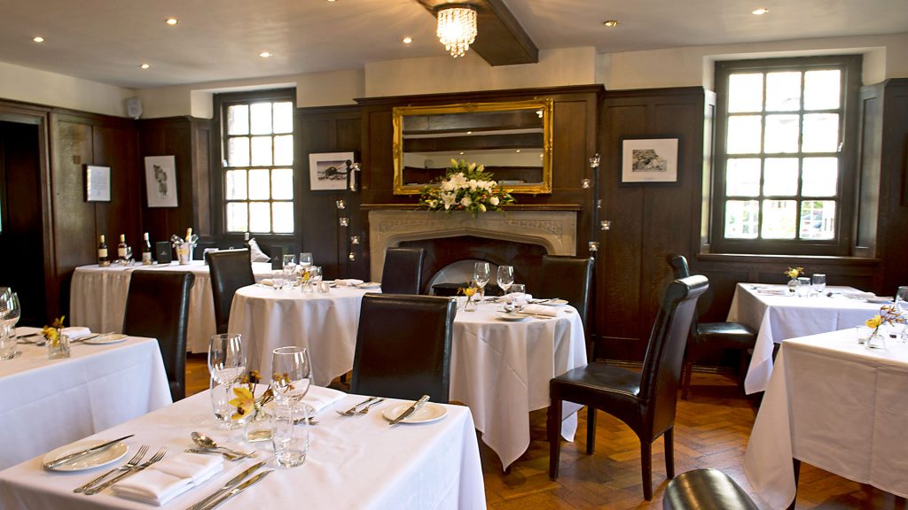 Gilroy's Restaurant set for dinner - The Morritt Hotel & Garage Spa, Co. Durham