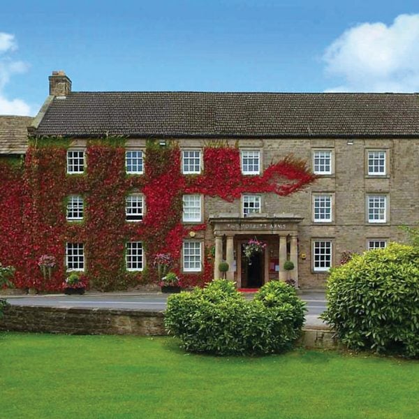 Ivy covered walls of the hotel in the Autumn - The Morritt Hotel & Garage Spa, Co. Durham