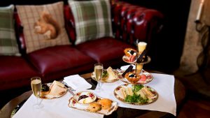 Prosecco Afternoon Tea in the lounge - The Morritt Hotel & Garage Spa, Co. Durham