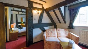 Sitting area in the Charles I Suite - Prince Rupert Hotel, Shrewsbury