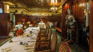 Royalist Restaurant set for dinner - Prince Rupert Hotel, Shrewsbury