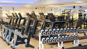 Weights section in the well equipped gym - Stoke by Nayland Hotel, Golf & Spa