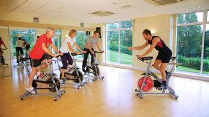 Spin class in the gym - Stoke by Nayland Hotel, Golf & Spa