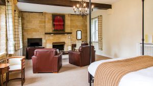 Feature double room with sitting area - Wyck Hill House Hotel, Cotswolds