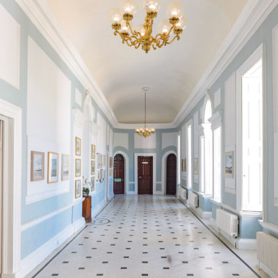 Grand hallway - Hintlesham Hall Hotel, Suffolk
