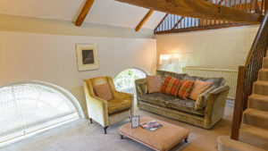 Living area in the Junior Suite - Hintlesham Hall Hotel, Suffolk