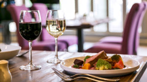 Fine dining in the restaurant - Deans Place Hotel, Alfriston