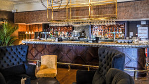 The ornate and well stocked bar - Hardwick Hall Hotel, Sedgefield