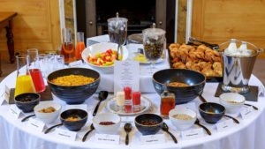 Continental breakfast set buffet style - The Jockey Club Rooms, Newmarket