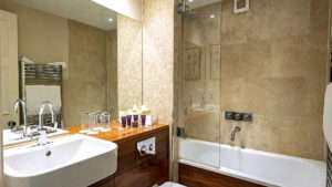 Bathroom in a single room - The Jockey Club Rooms, Newmarket