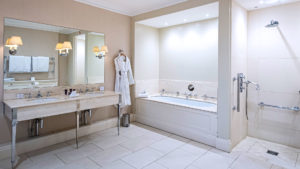 Bathroom in a Deluxe Double - The Jockey Club Rooms, Newmarket