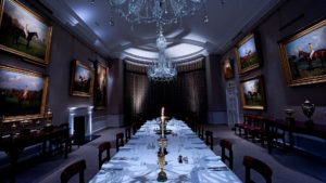 The Dining Room set up for private dining - The Jockey Club Rooms, Newmarket