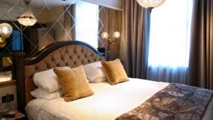 Bedroom area of the Celebration Suite - Hardwick Hall Hotel, Sedgefield