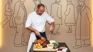 Chef preparing Sunday Roast - Lancaster House Hotel, Lancaster