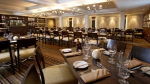 The Foodworks Restaurant set for dinner - Lancaster House Hotel, Lancaster