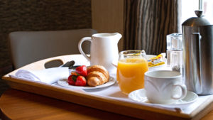 Breakfast in bed - Milford Hall Hotel, Salisbury