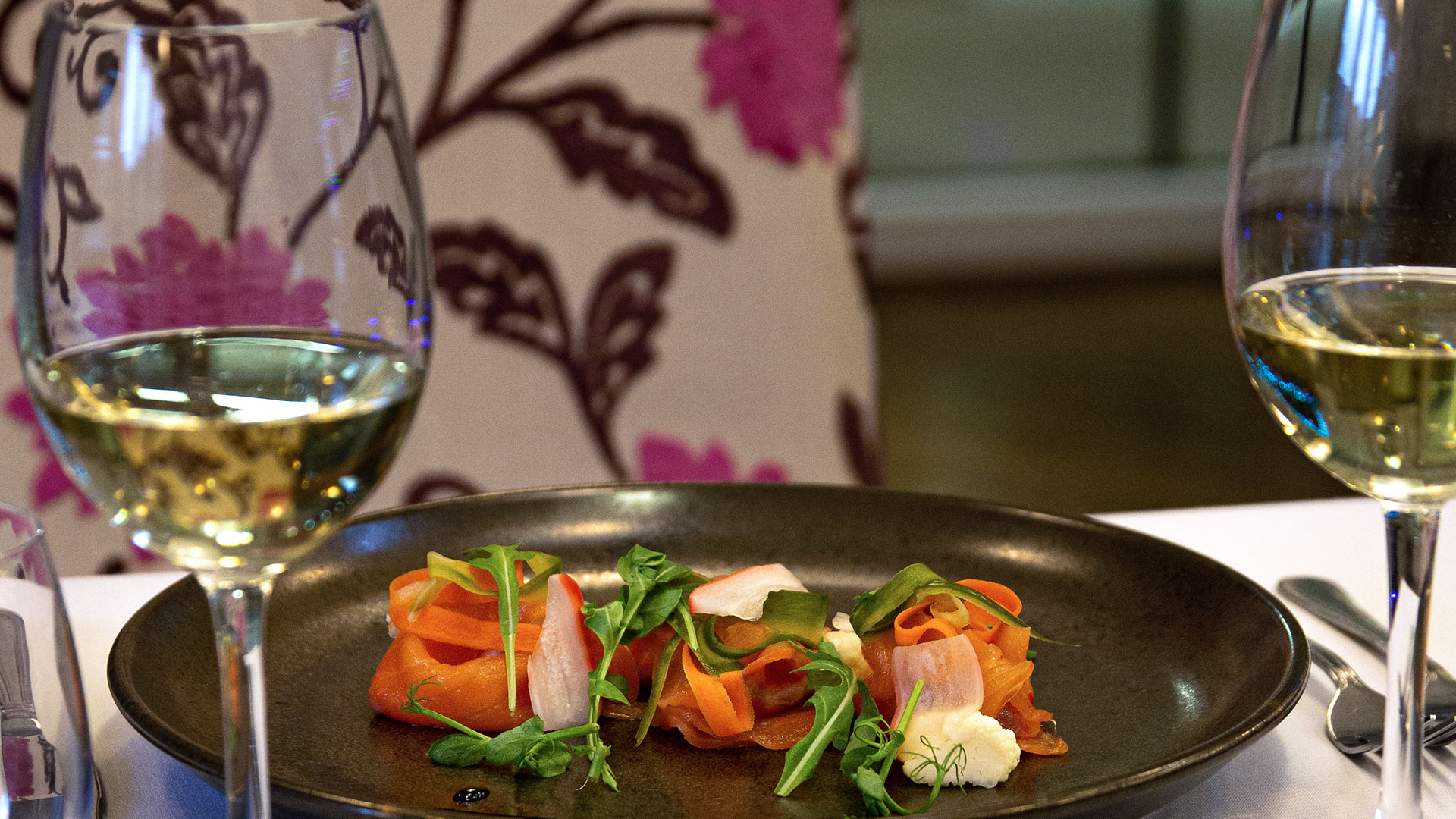 Fine dining in Milano's Restaurant - Milford Hall Hotel, Salisbury