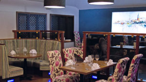 Milano's Restaurant set for dinner - Milford Hall Hotel, Salisbury