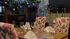 Milano's Restaurant set for dinner - Milford Hall Hotel, Salisbury
