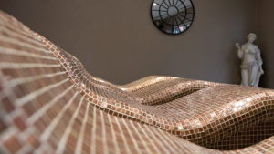 Heated loungers in the Lime Tree Spa - Milford Hall Hotel, Salisbury