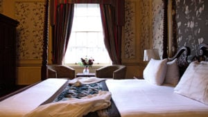 Four poster bed in a traditional double room - Milford Hall Hotel, Salisbury