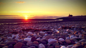 Morecombe beach at sunset - The Midland, Morecombe