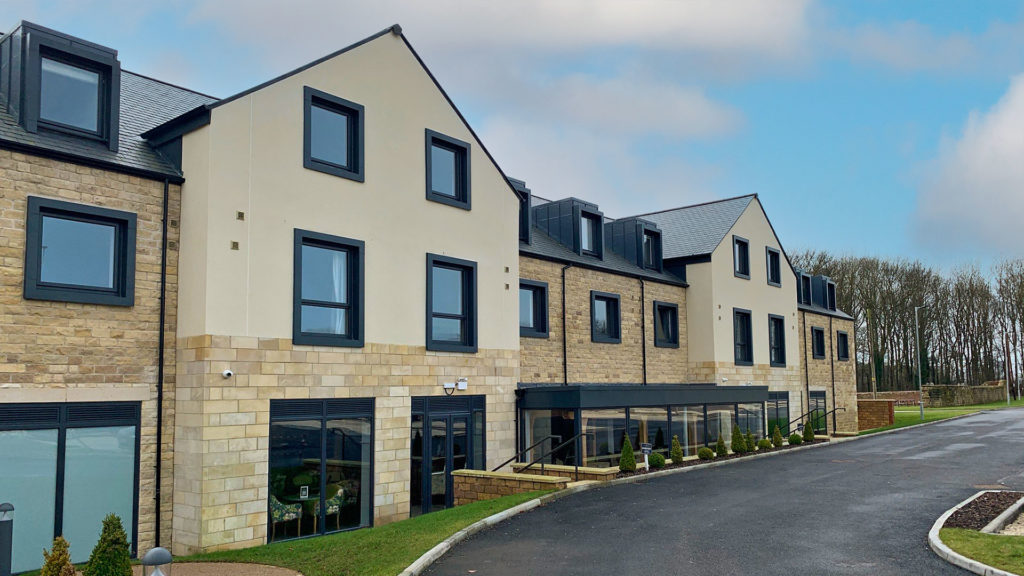 Exterior of the modern part of the hotel - Van Dyk Hotel, Chesterfield