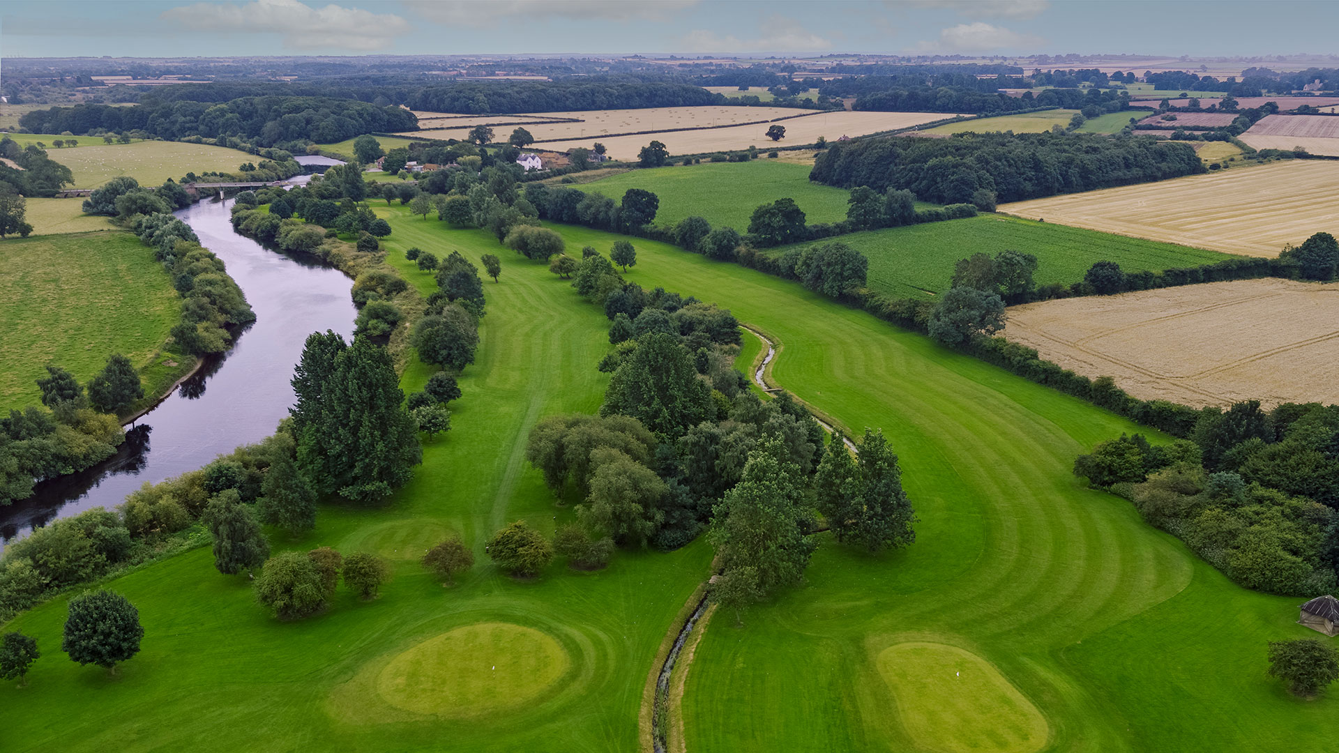 Aerial view of the golf course - Aldwark Manor Hotel, York