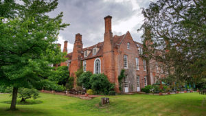 Hotel exterior overlooking the grounds - Hintlesham Hall Hotel, Suffolk