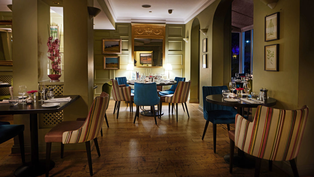 Dining area at the Restaurant in County Hotel, Chelmsford