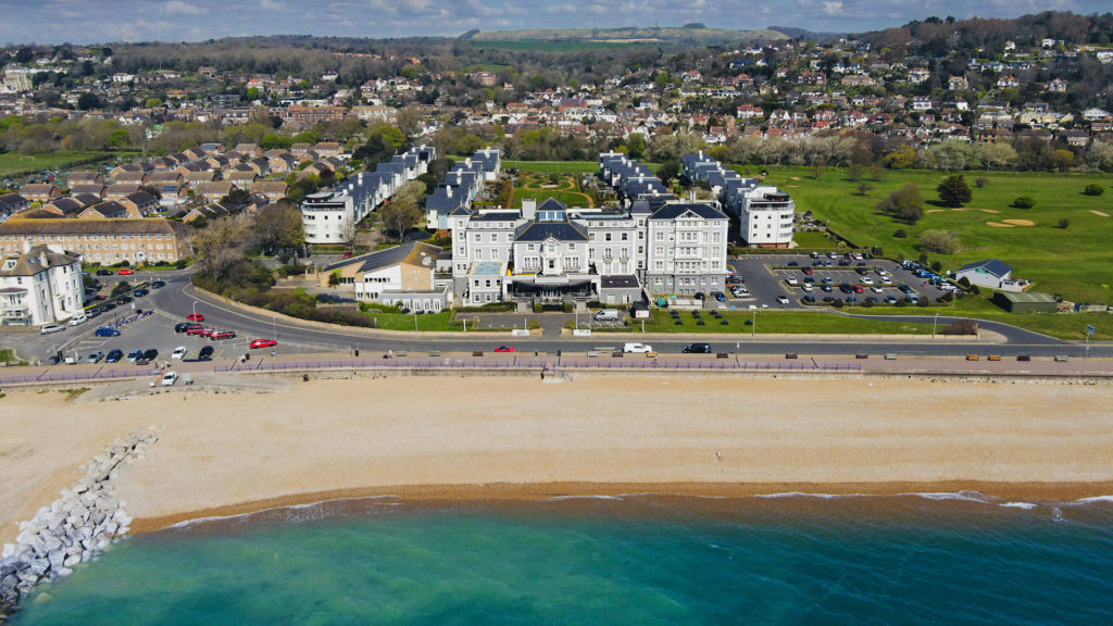 hythe imperial hotel golf & spa, hythe kent, Hotel aerial view - Classic British Hotels