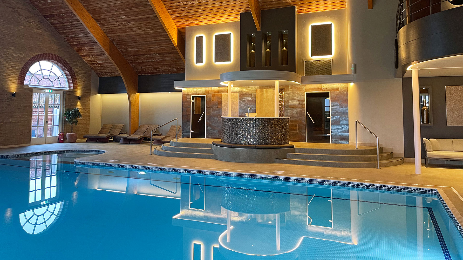 Indoor pool at Park Farm Hotel