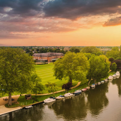 Aerial View of the Lensbury Hotel, Teddington - Classic British Hotels