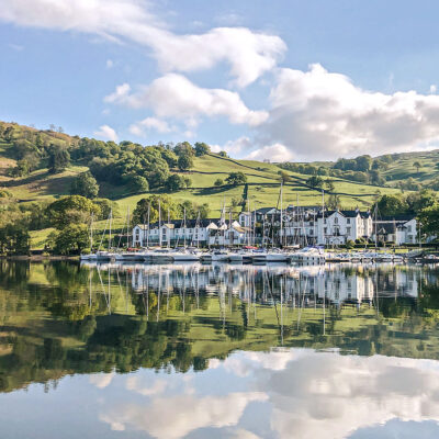 Low wood bay resort exterior view, Windermere - Classic British Hotels