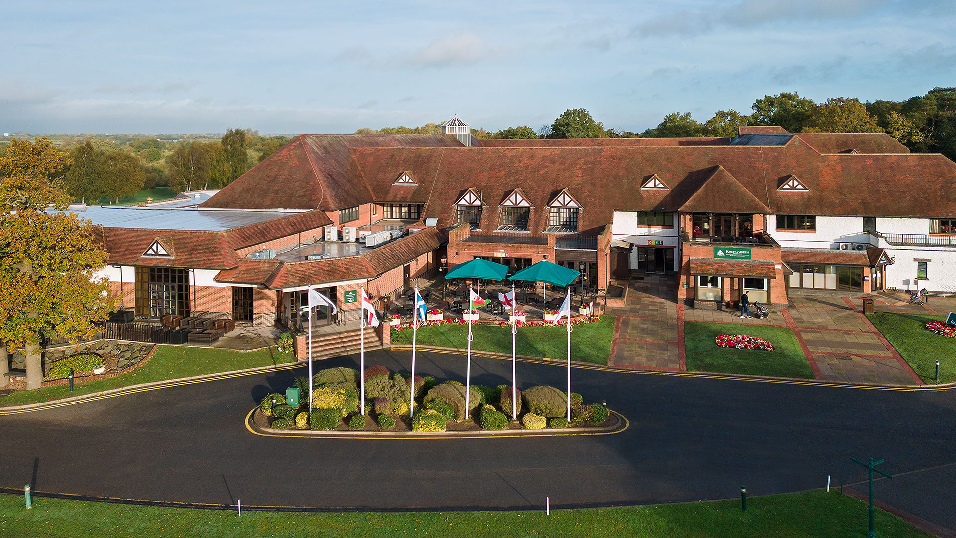 Charming exterior of Forest of Arden Hotel set in Birmingham Meriden