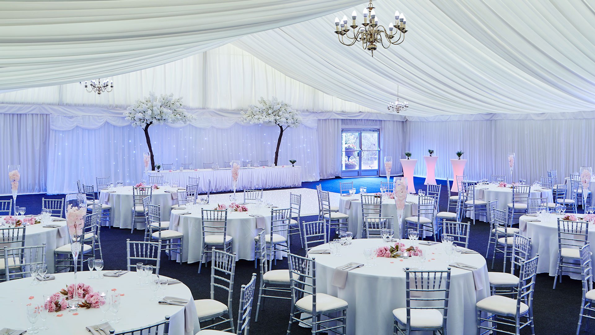 Spacious marquee at Forest of Arden Hotel, Birmingham Meriden, ideal for events