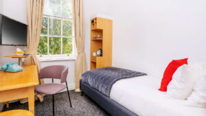 Berkeley Square Hotel, Bristol, Sinigle room view - Classic British Hotel