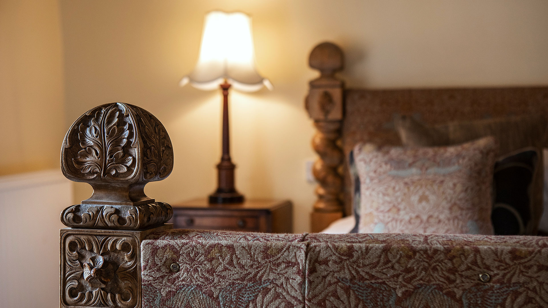Large Principal Double Room Palazzo at Hintlesham Hall Hotel, Suffolk, offering luxurious comfort - Classic British Hotels