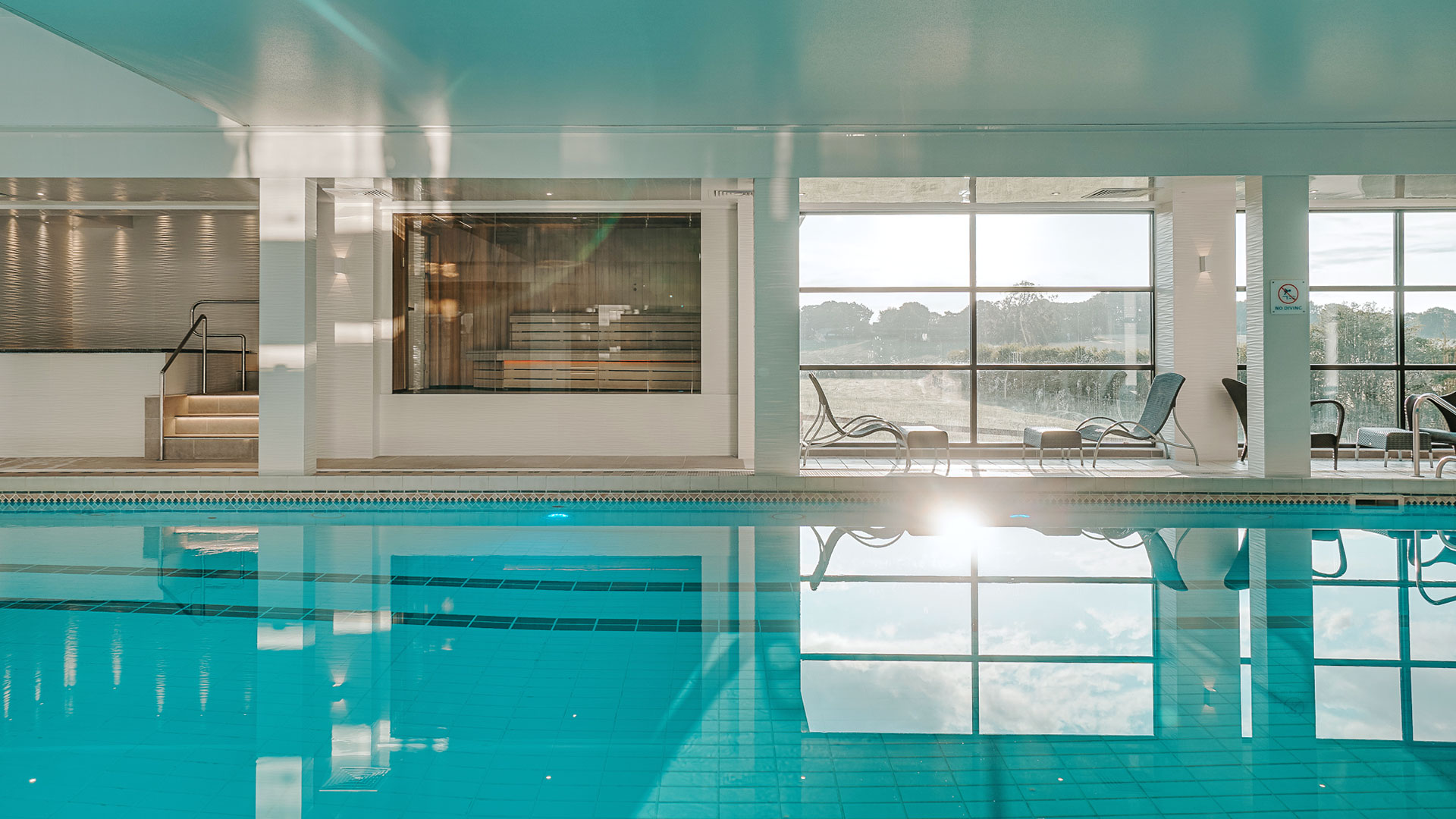 Swimming pool at Wrightington Hotel